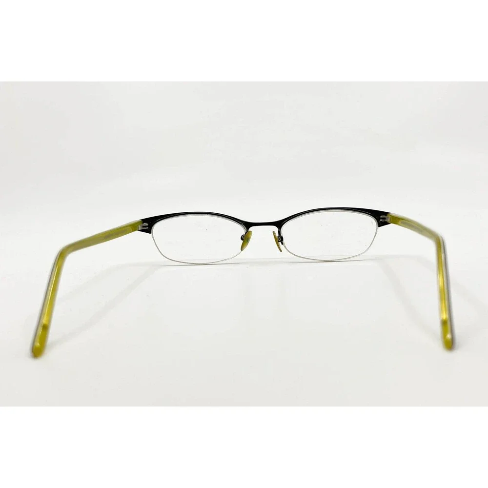 Prodesign Denmark 1149 c.6031 Eyeglasses Black Green Half Rim Frames 49-16-135